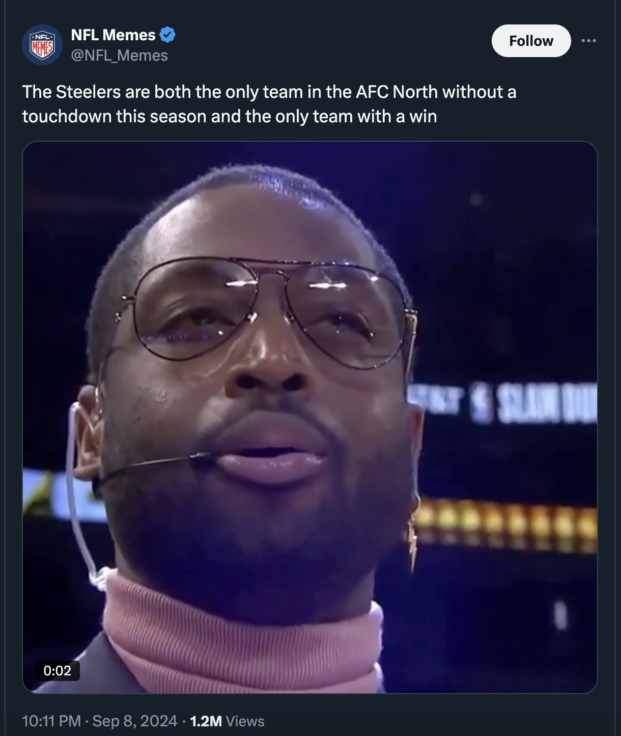 dwyane wade dunk contest - Nfl Memes Memes The Steelers are both the only team in the Afc North without a touchdown this season and the only team with a win 1.2M Views